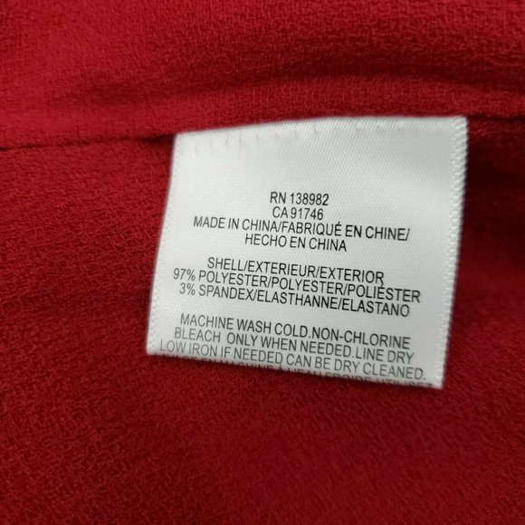 Dress the Population Devon Crepe Midi Dress Womens Medium Red - Picture 9 of 10